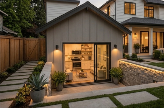 Gemini-Generated-Image-mniof1mniof1mnio-2-.png Modern two-story ADU with stone accents at dusk